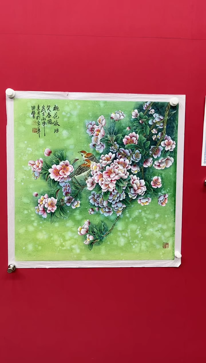 【闪购商品】国画田-斗方花鸟/无框/W