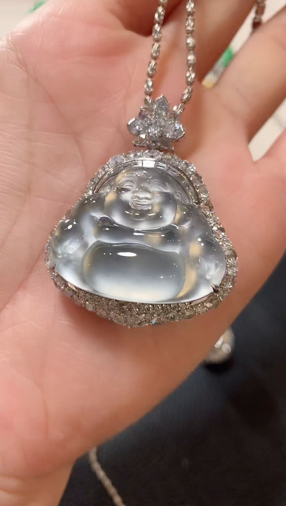 吊坠(不含链)18K金镶嵌翡翠M****6z164 