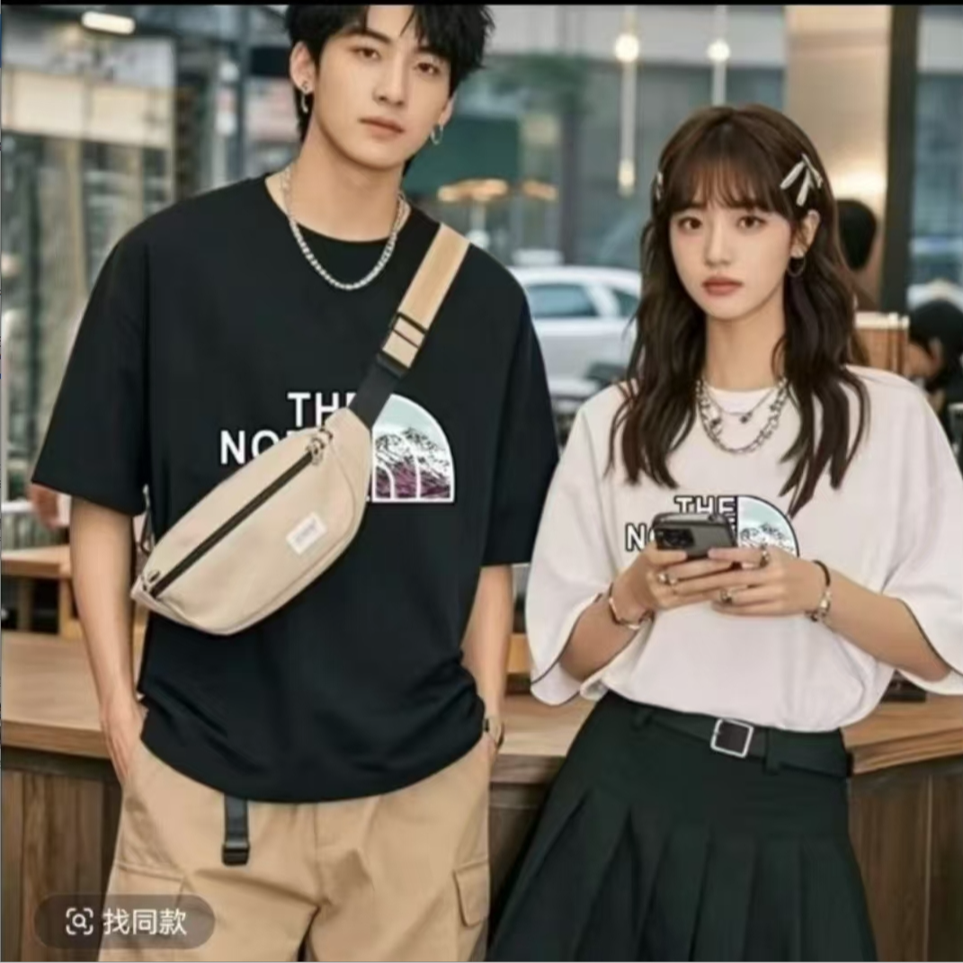 618【一折粉丝福利】潮牌男女同款圆领百搭T恤