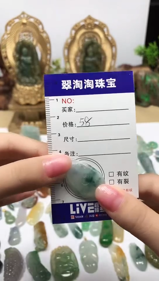 【闪购商品】翡翠颈饰未镶嵌如意