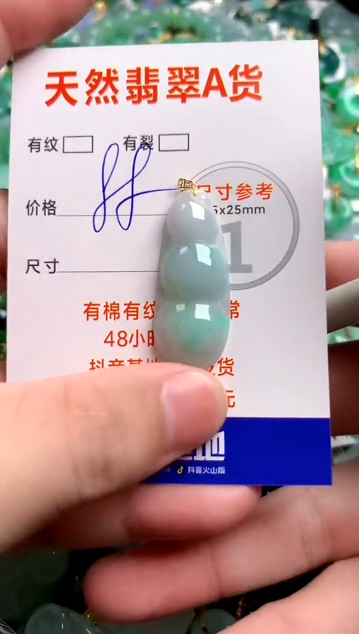 翡翠18K金镶嵌颈饰14007417