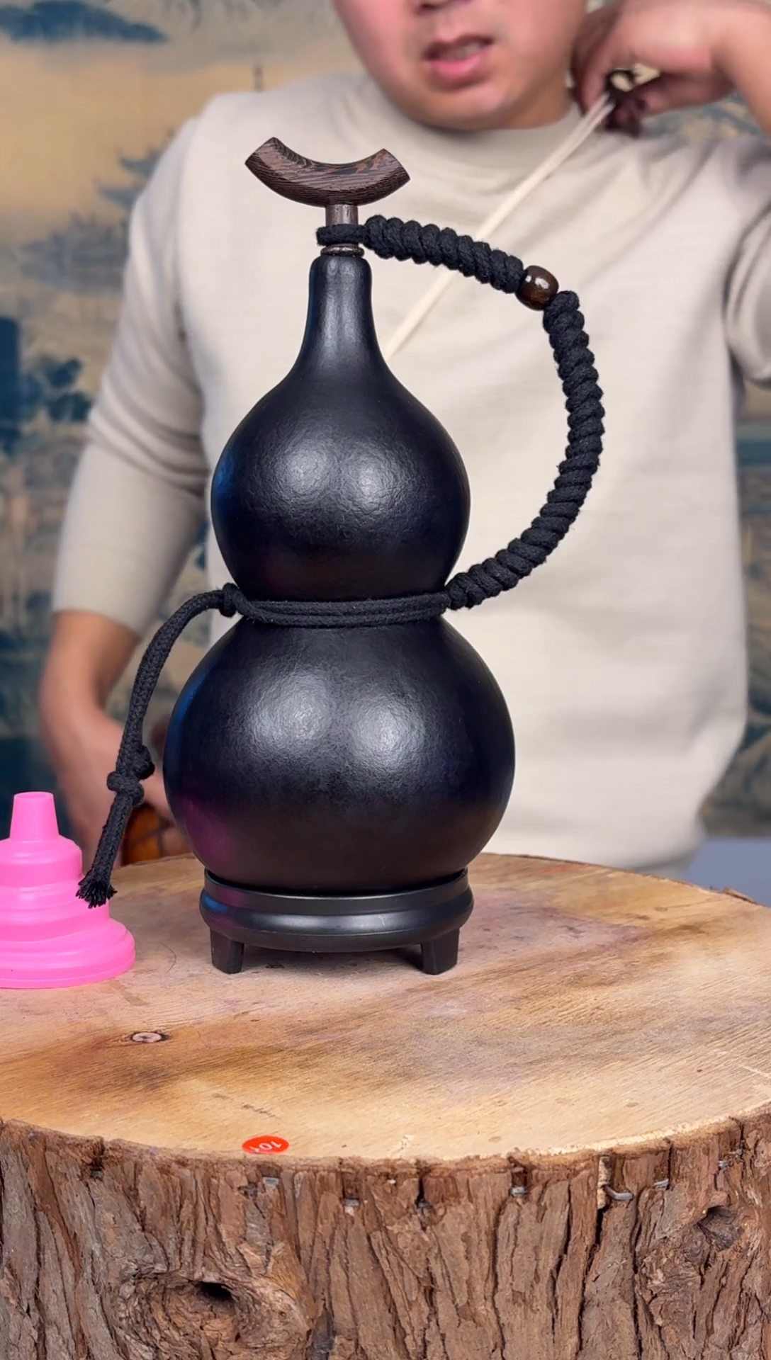 天然大漆酒葫芦 可装开水 一物一拍