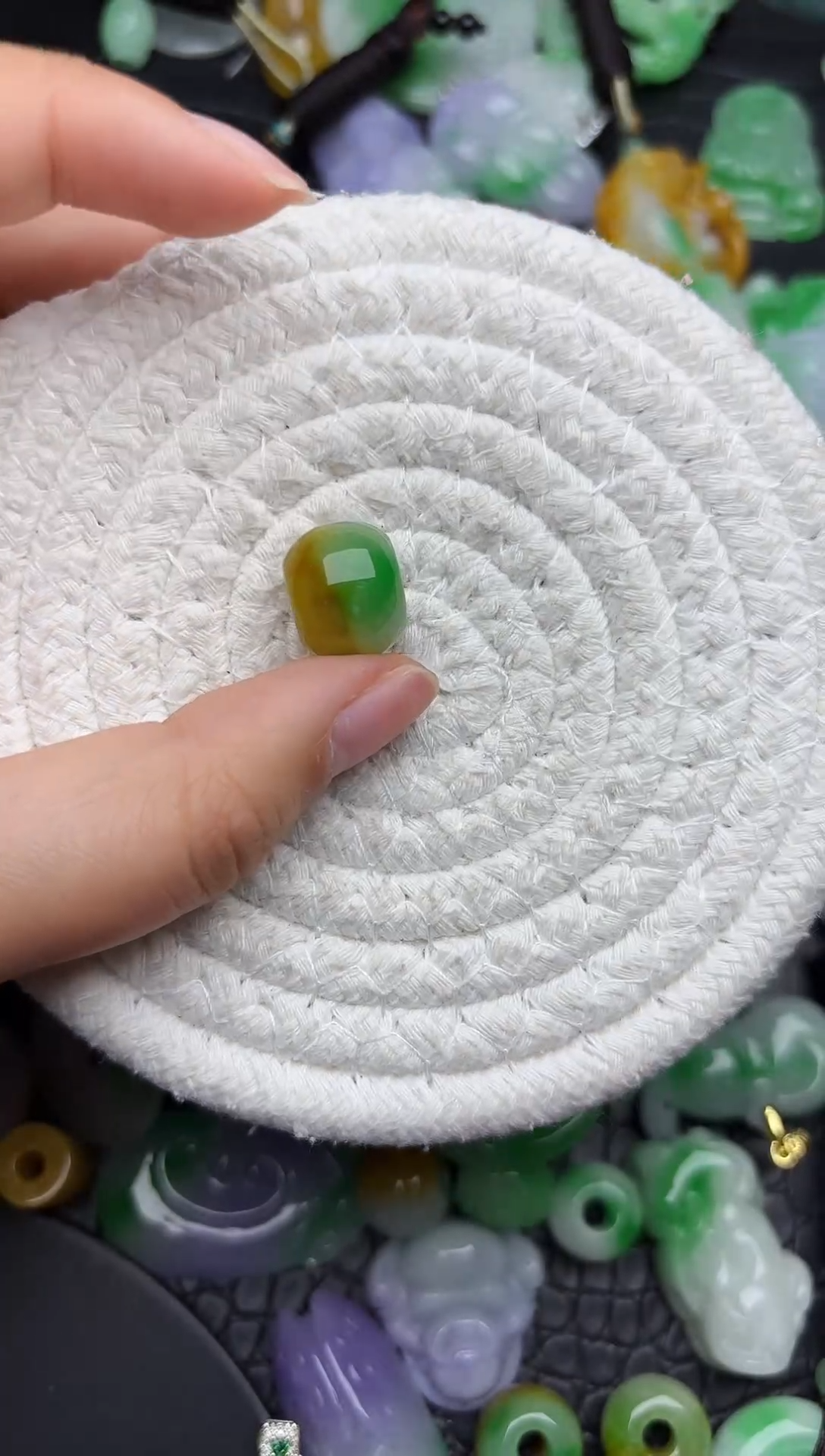 颈饰未镶嵌翡翠缅甸翡翠吊坠