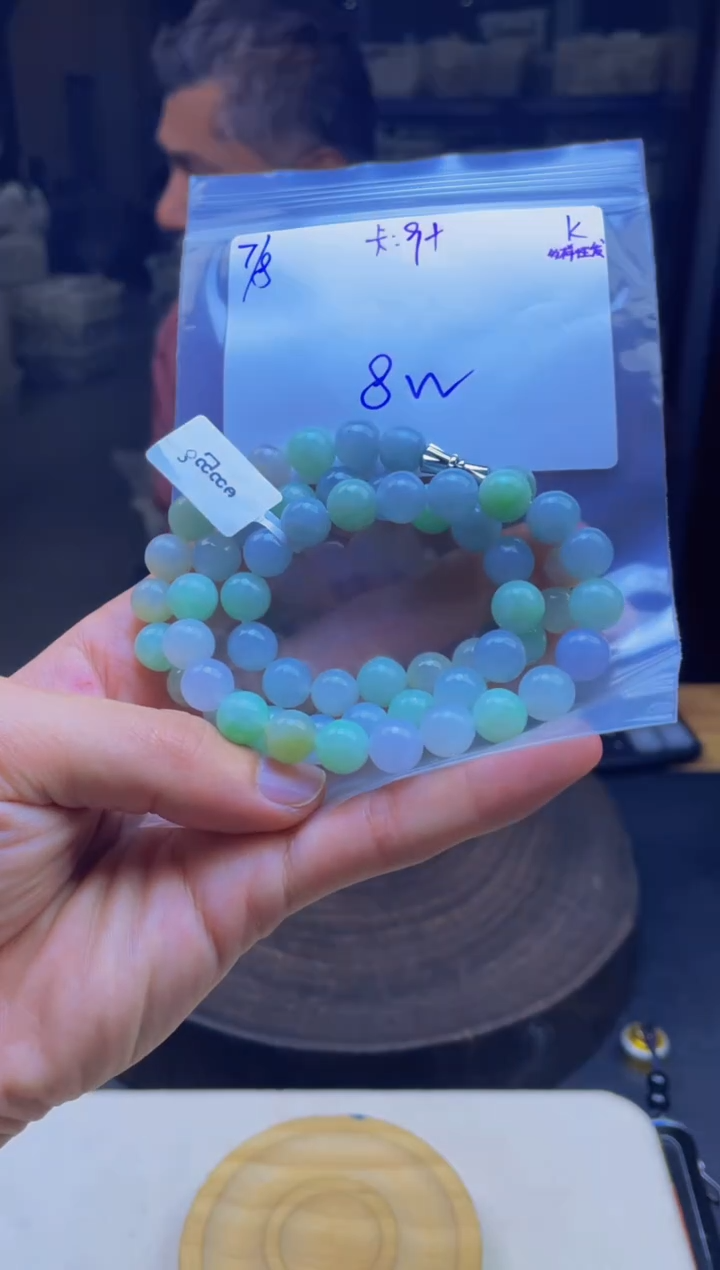 定制翡翠未镶嵌翡翠珠串 多样性发货