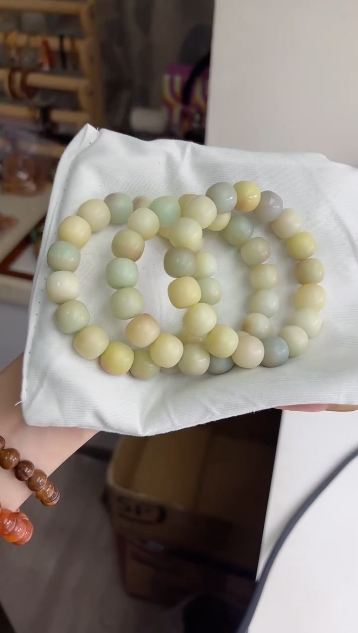 手串菩提根/象牙果沐l02马卡龙干磨桶珠12*14mm手串