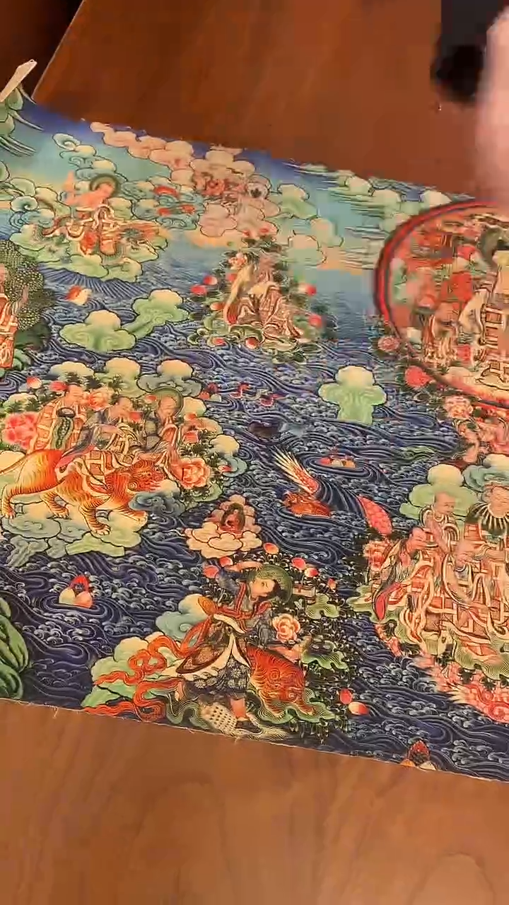 装裱画精美唐卡tk16077