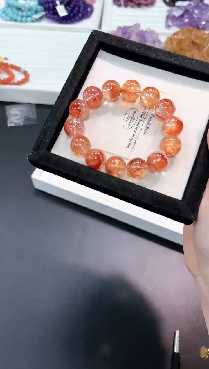 【闪购商品】水晶手串未镶嵌71g多样性发其一/1条14mm默认微瑕