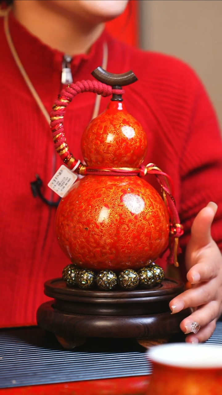 【闪购商品】JR020大师姐臻选非遗大漆酒葫芦