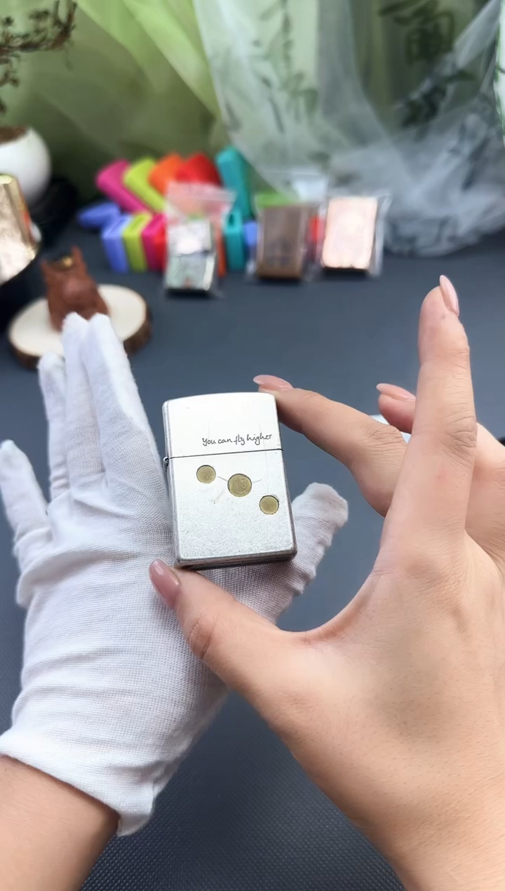 黄铜二手煤油打火机古银