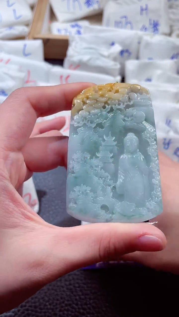 翡翠未镶嵌颈饰00005115