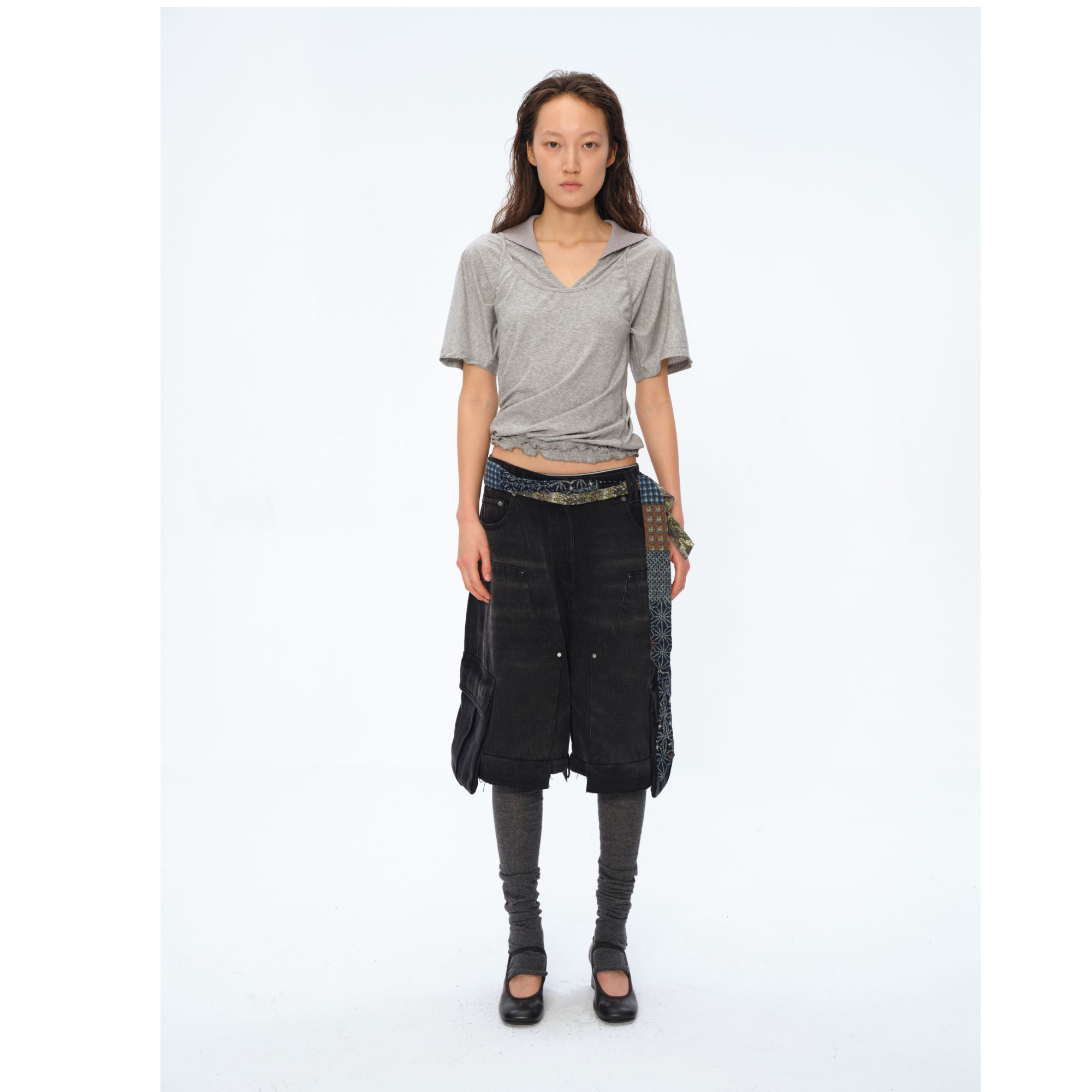 SquarecircleCo 方圆设计师品牌 两穿吊带T恤dearsocute BYS37044