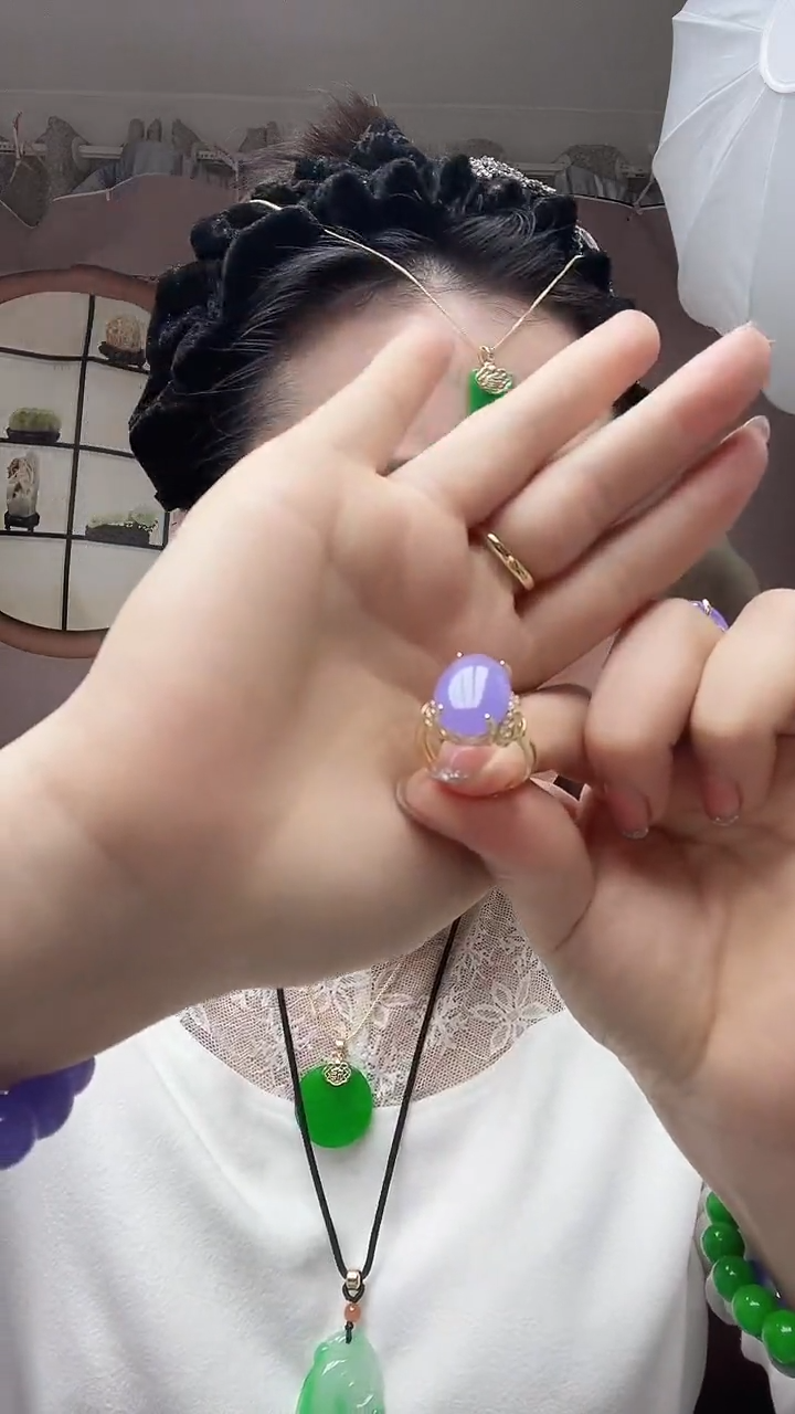 【闪购商品】翡翠戒指14K金镶嵌028号