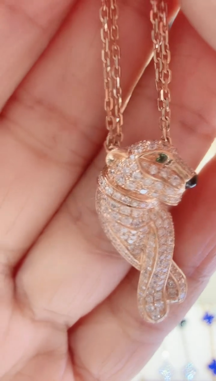 18K金镶嵌套链实验室培育钻石套链