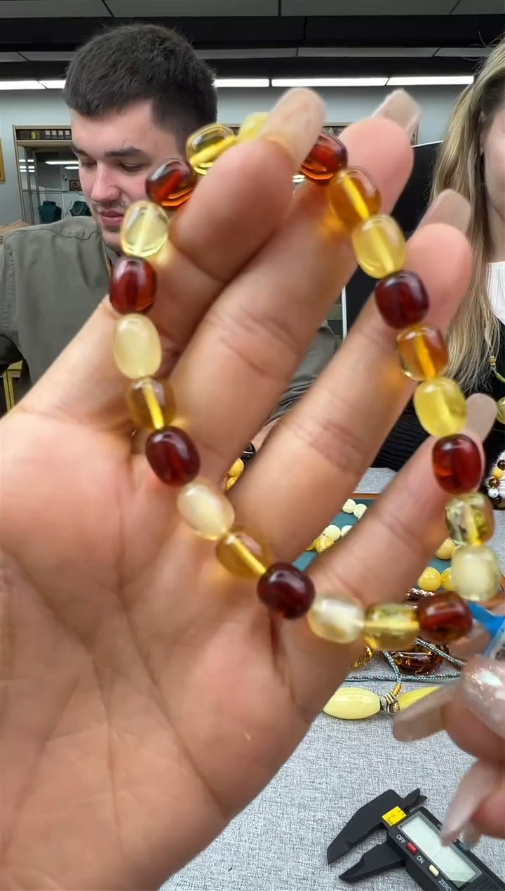 【闪购商品】琥珀手链未镶嵌3秒拍号