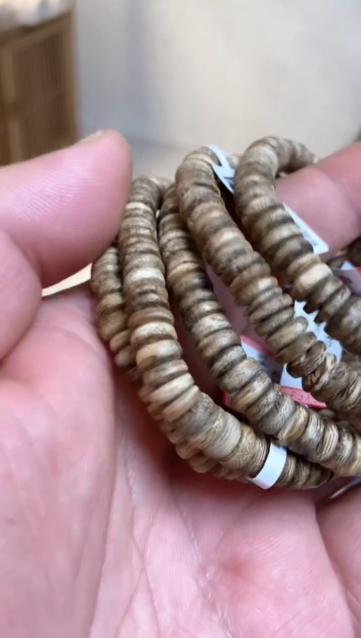 【闪购商品】沉香手串达拉干片片珠随型单圈多样性发其一