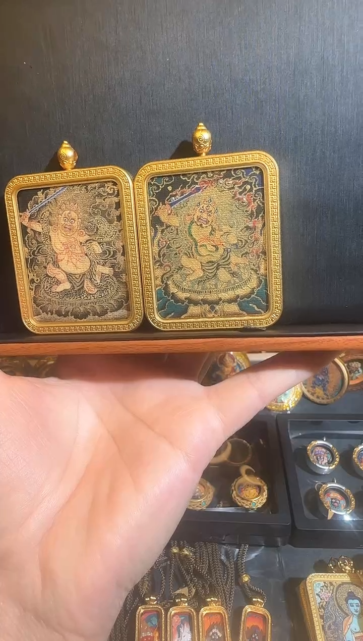 吊坠热贡唐卡立体擦擦