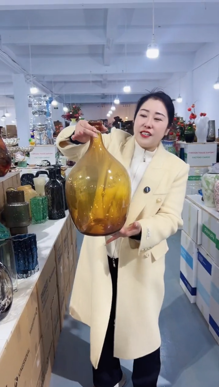 【闪购商品】玻璃花伴你花瓶-微瑕-T1JQ