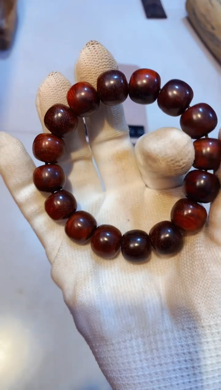 柏木（崖柏）紫微瑕老14单条北太行崖柏手把件手串