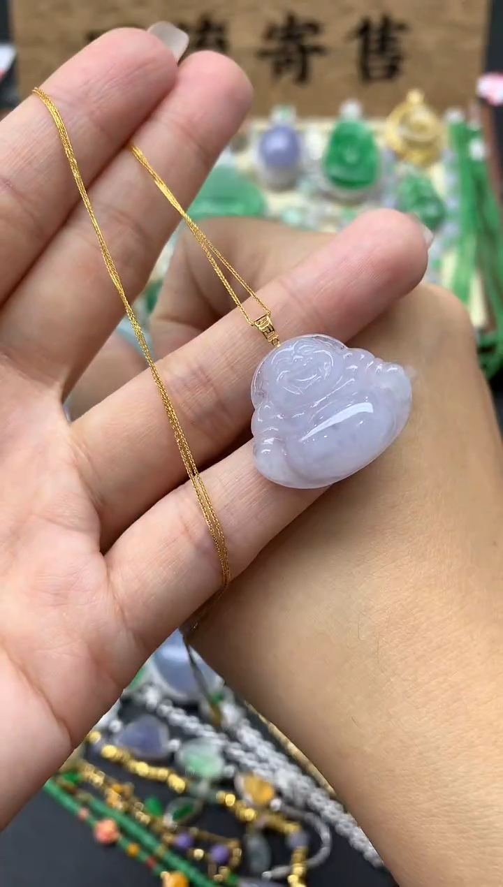 【闪购商品】翡翠颈饰18K金镶嵌102-中国好珍宝