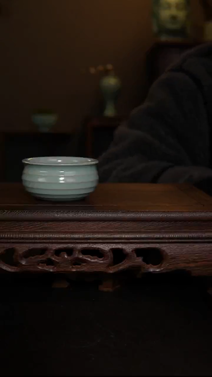 摆件原产地原矿仿古釉王国奇手工炫纹杯