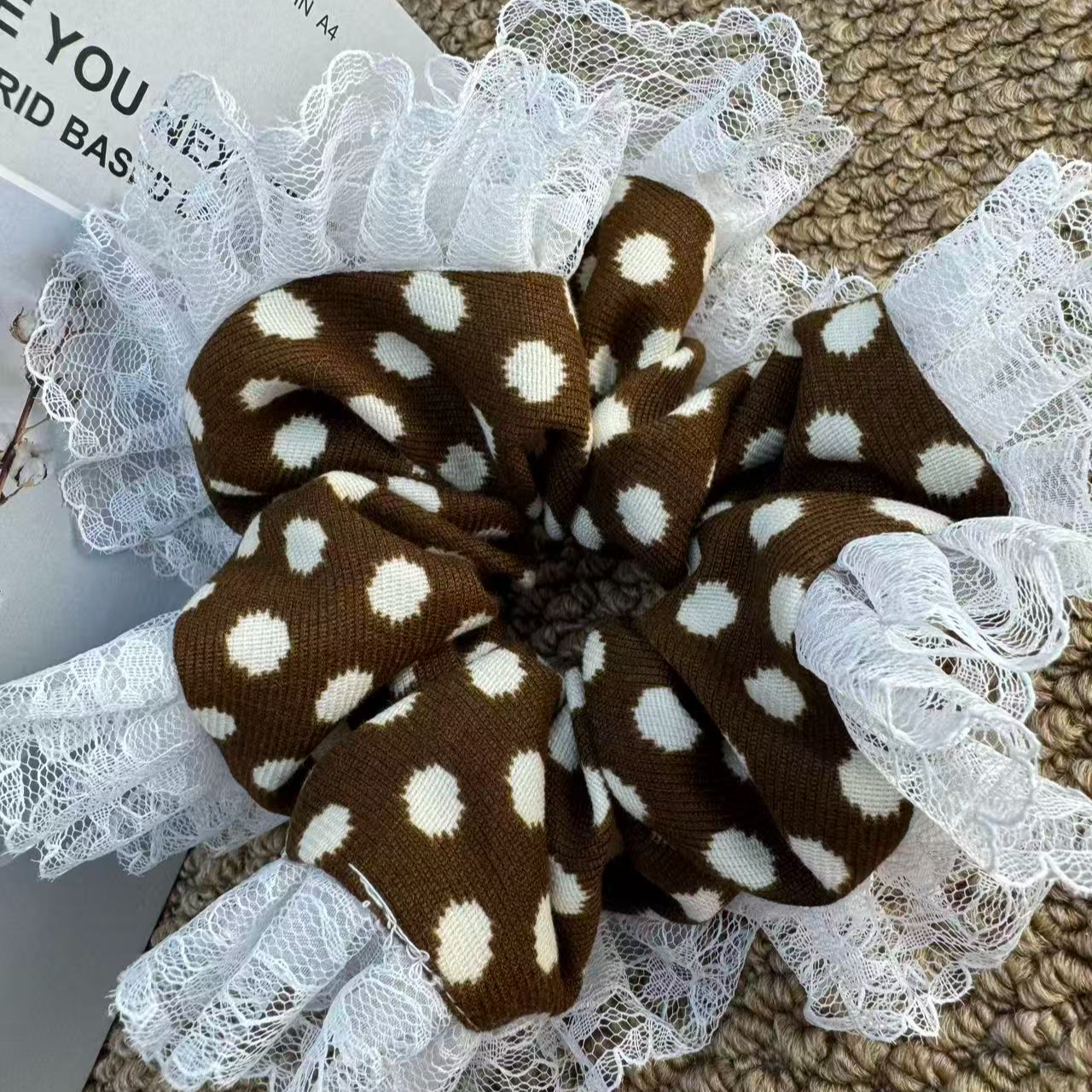 轻职风欧美风女复古宫廷发圈发绳简约编织头饰