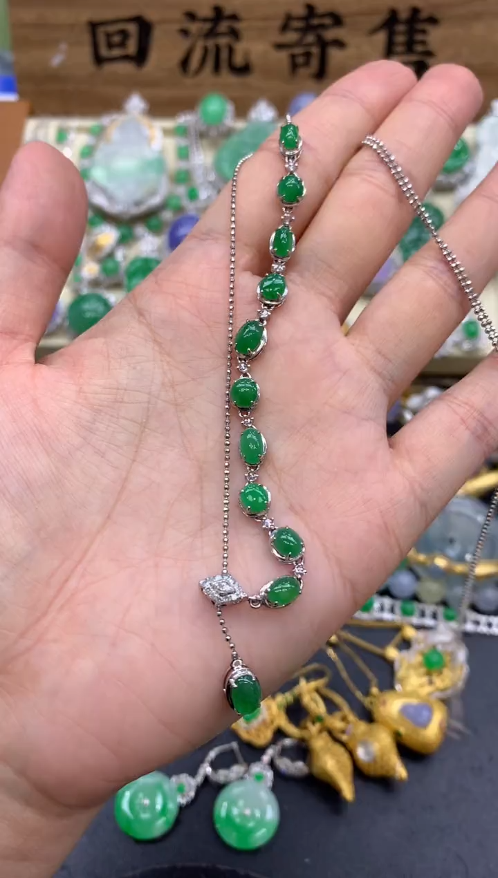 【闪购商品】翡翠颈饰18K金镶嵌499-中国好珍宝