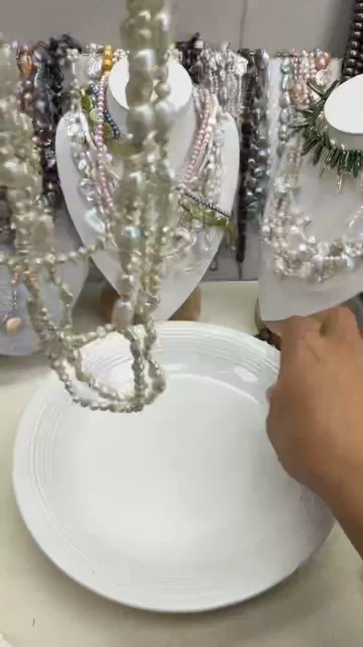 颈饰银S925镶嵌淡水珍珠1