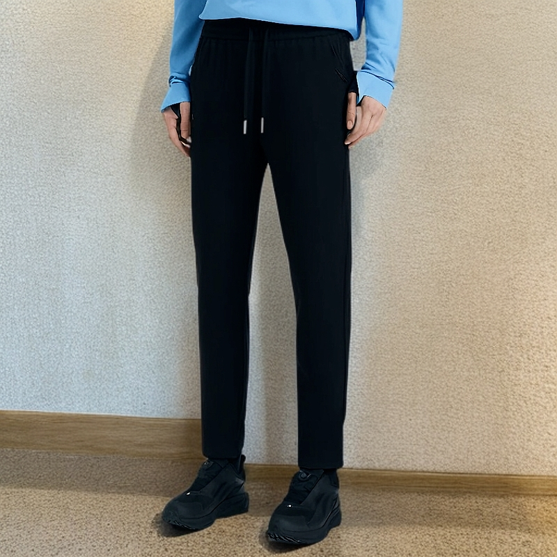 男士秋冬加绒跑步运动健身防风防水长裤