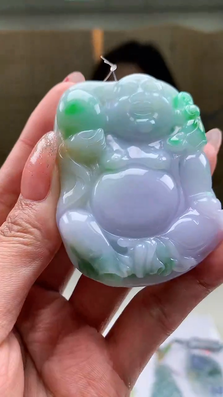 【闪购商品】定制翡翠未镶嵌4829MM-毛货挂件98