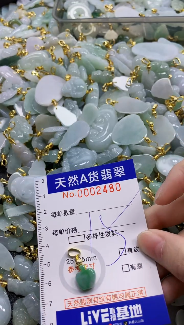 颈饰未镶嵌翡翠天然A货翡翠