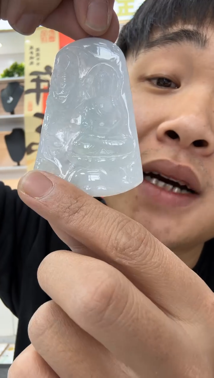 【闪购商品】翡翠颈饰未镶嵌天然翡翠A货孤品一件