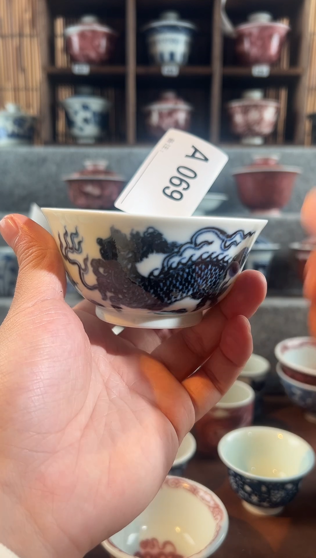 【闪购商品】a069天禄言瓷麒麟杯子