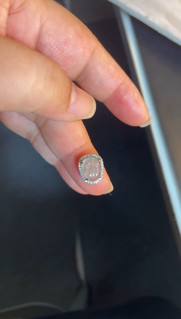 吊坠(不含链)银S925镶嵌翡翠1