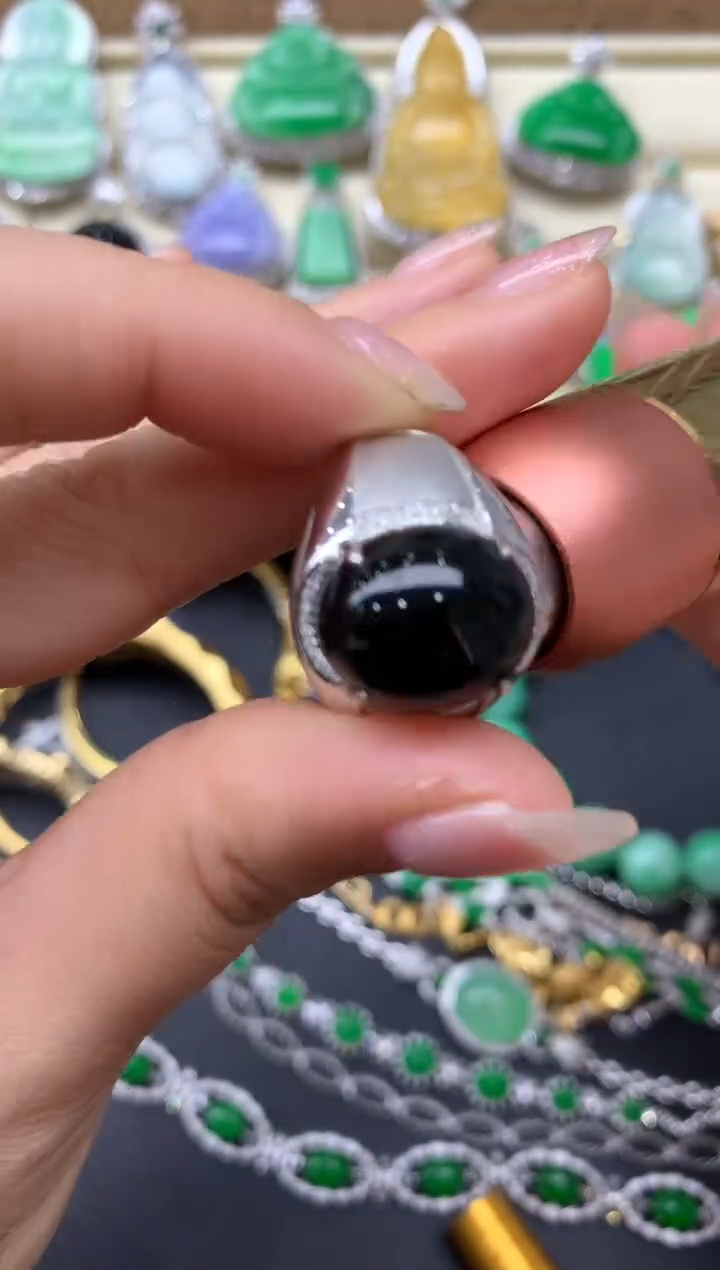 【闪购商品】翡翠戒指18K金镶嵌553-中国好珍宝