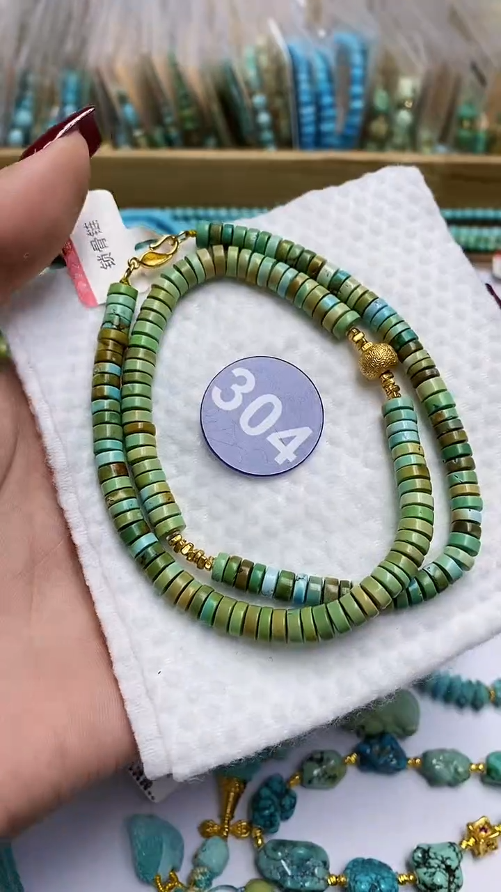 【闪购商品】绿松石项链银S925镶嵌304