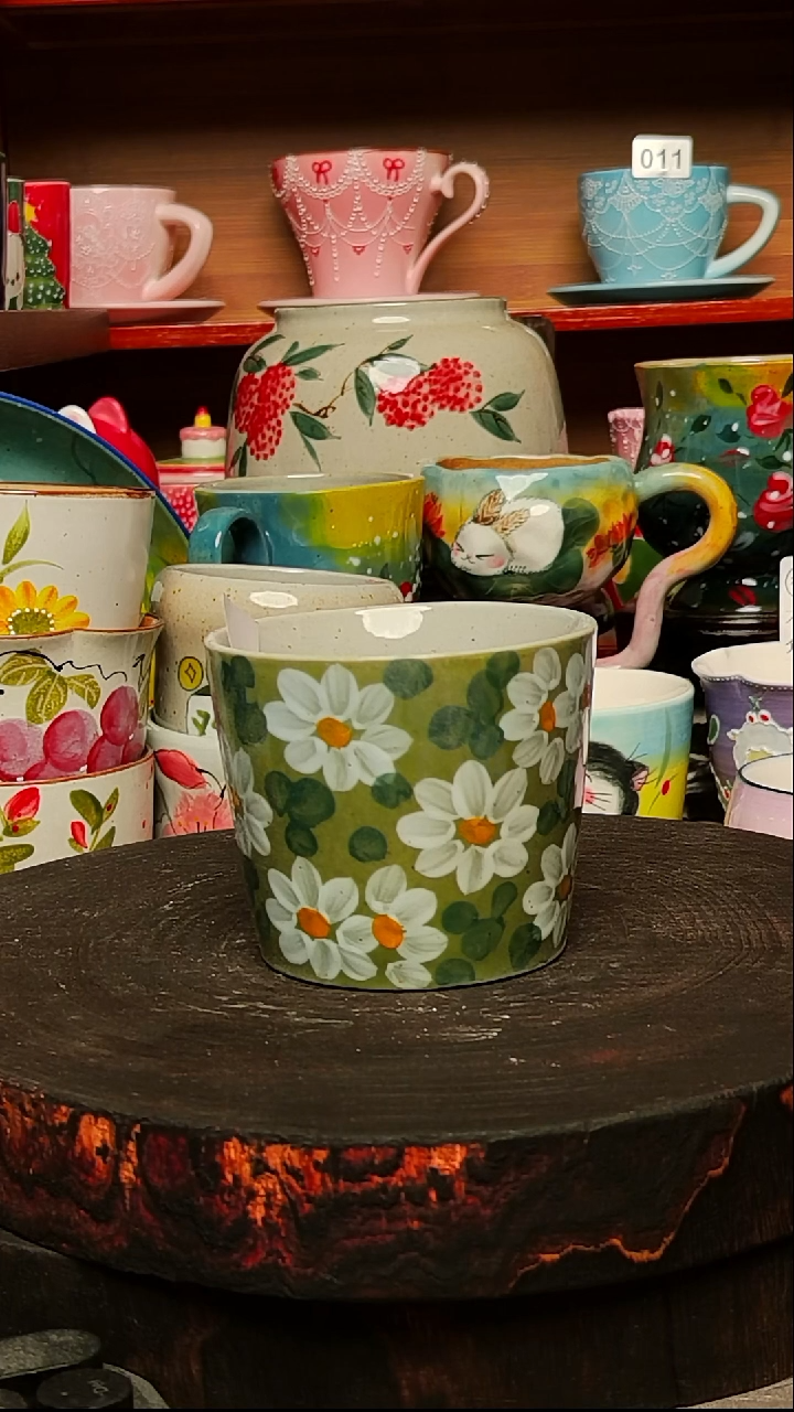 摆件陶景德镇创意手绘高温陶瓷有瑕