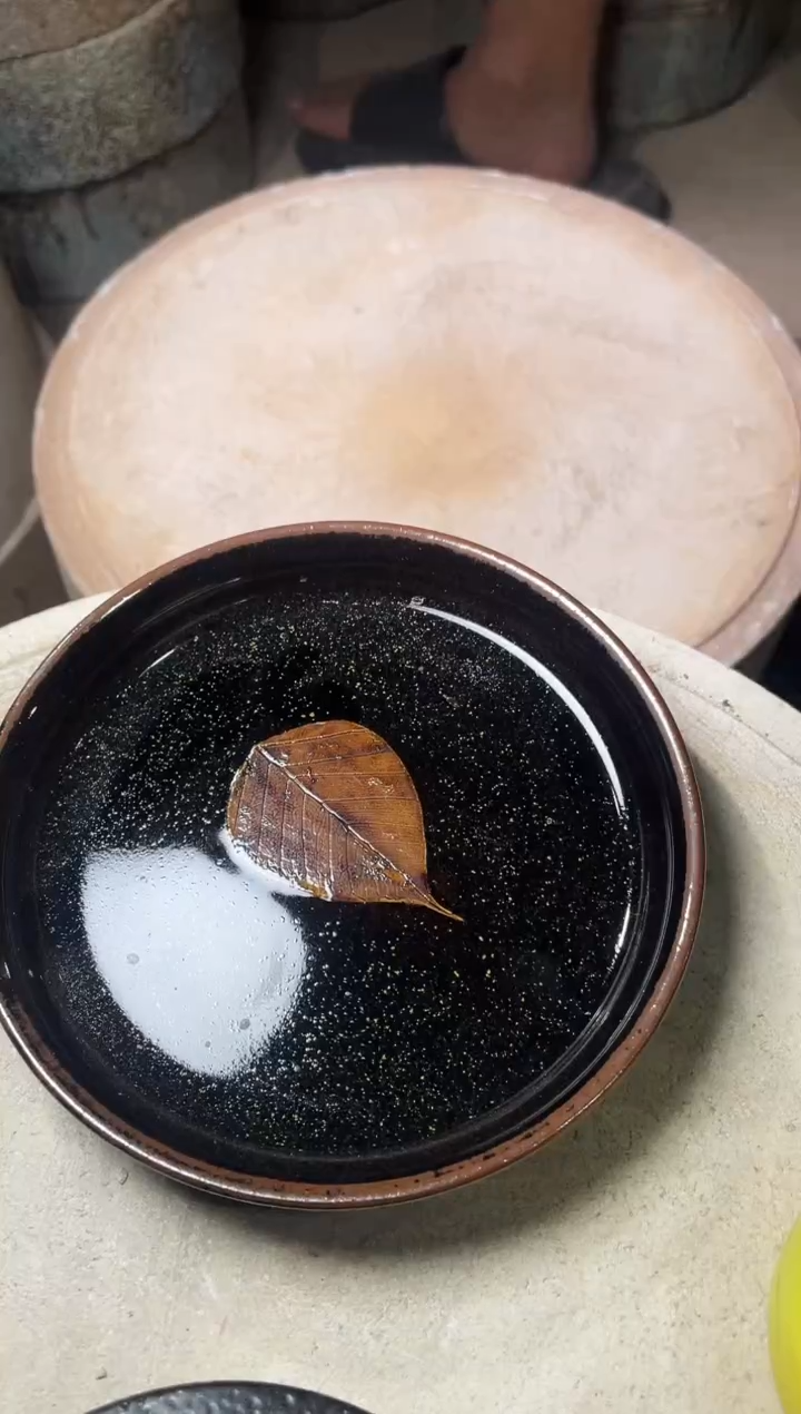 茶盏690微瑕   叶紫建盏叶紫建盏