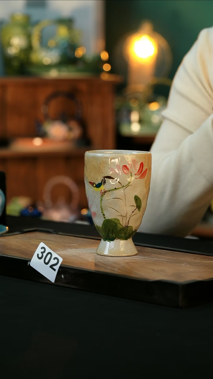 【闪购商品】杯手绘心瓷陶瓷浮力