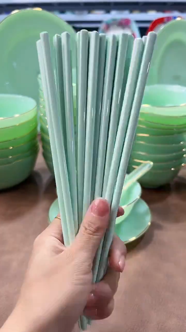 玉瓷筷子10双景德镇餐具
