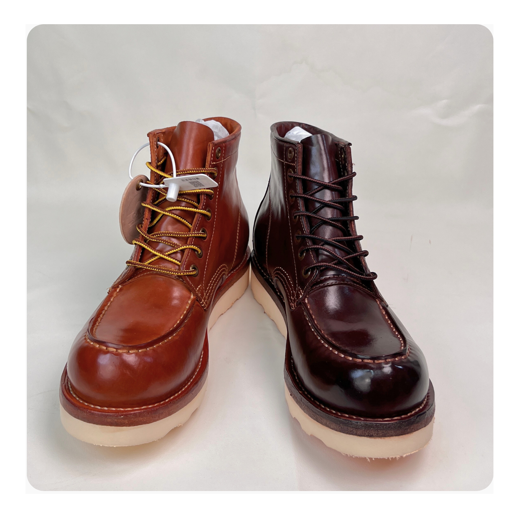 875马臀皮固特异手工鞋户外厚底复古水洗做旧耐磨男装875工装靴