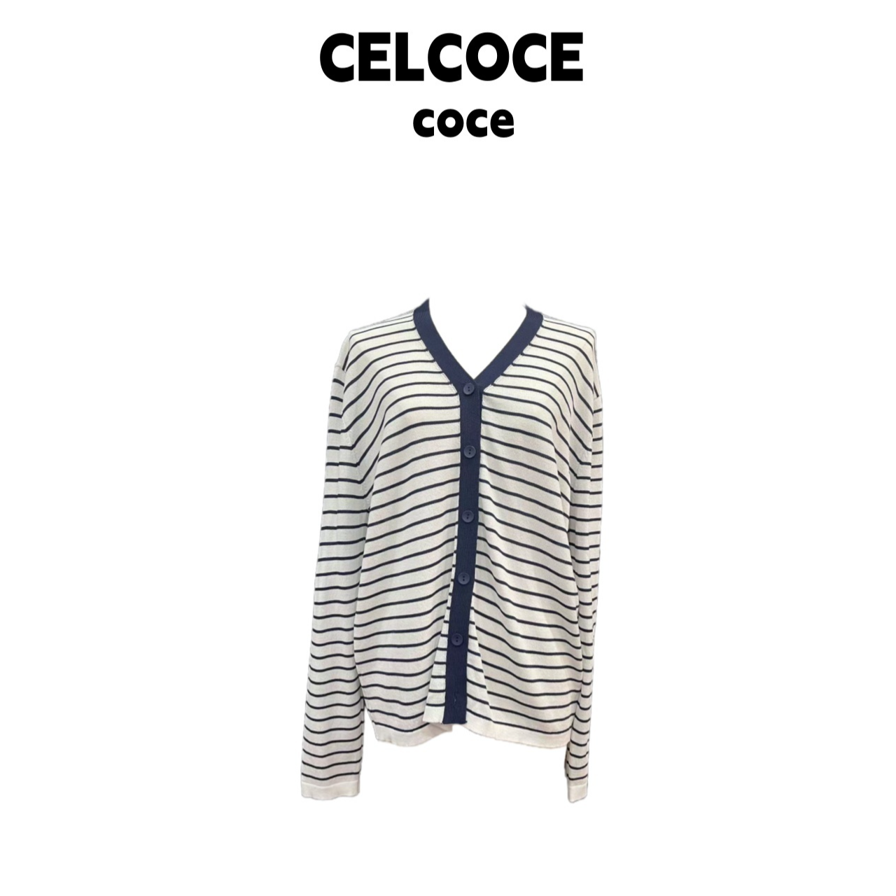 CELCOCE-T44针织T女小香风减龄领高端南油气质上衣女-现