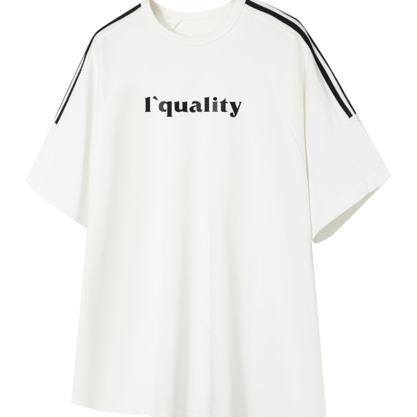 l'quality潮牌凉感科技面料男女同款2025秋季爆款宽松情侣款T恤