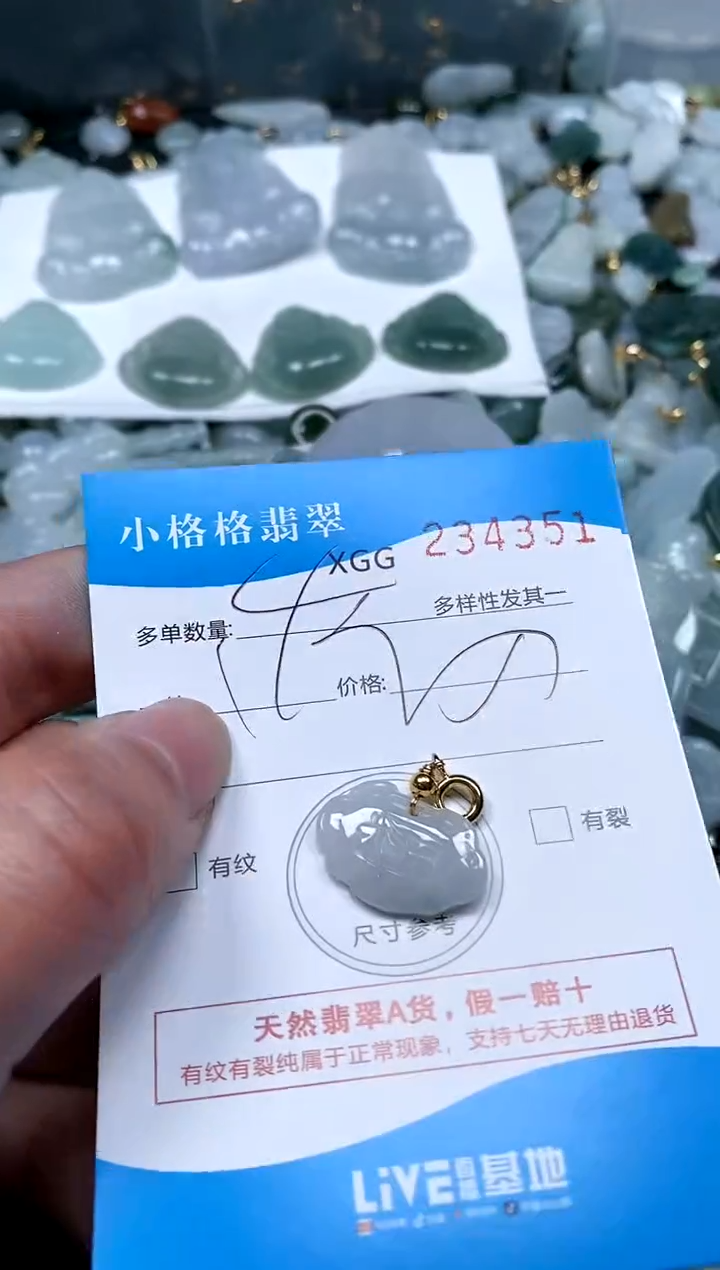 【闪购商品】翡翠颈饰未镶嵌闪购商品0234351多样性