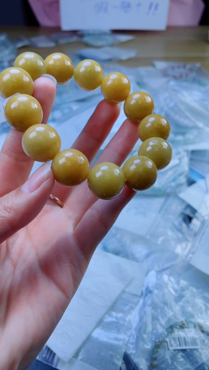 定制翡翠未镶嵌用****5珠串