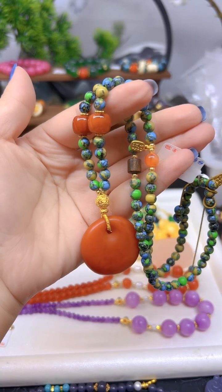 蜜蜡颈饰未镶嵌M12