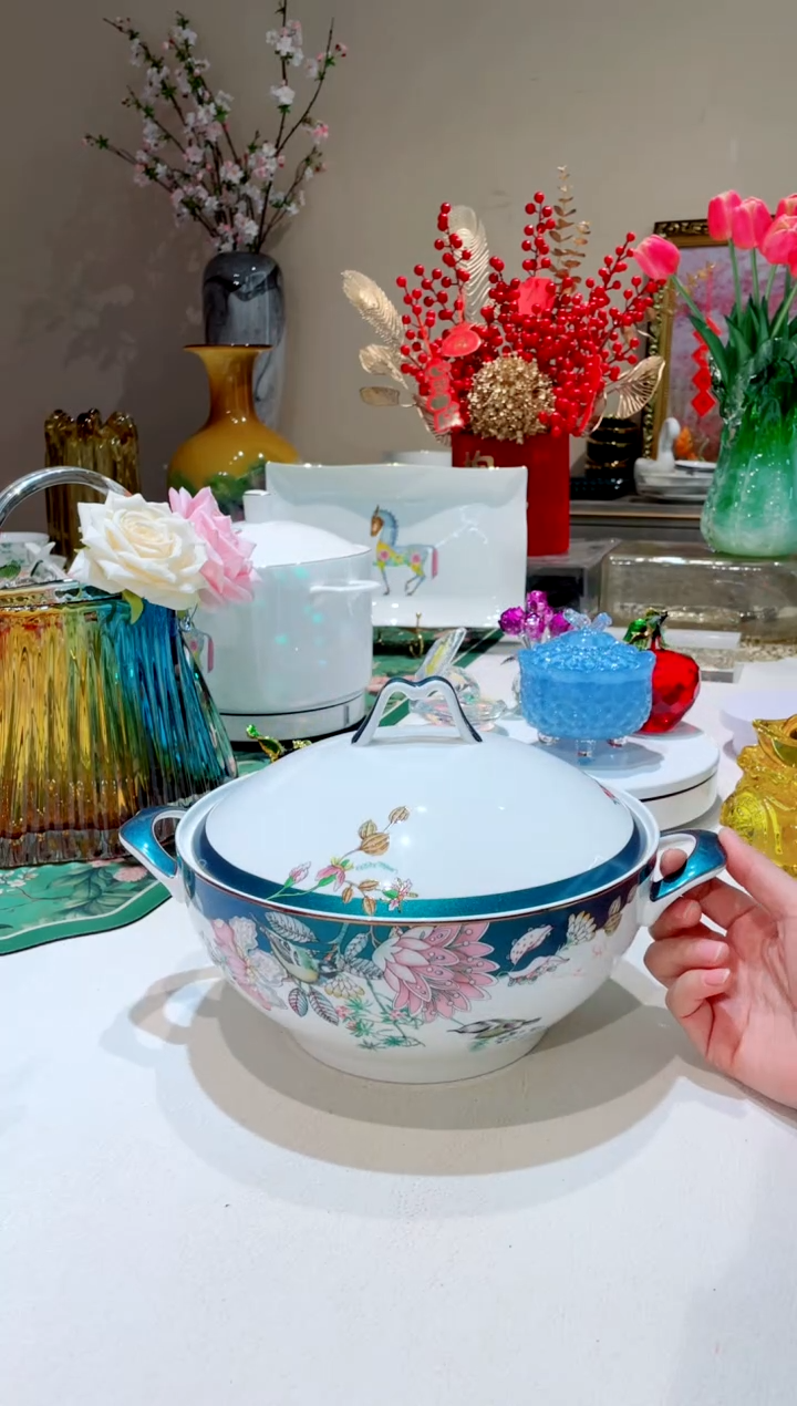 【闪购商品】琉璃手工艺品绿野仙踪  带盖汤锅1只