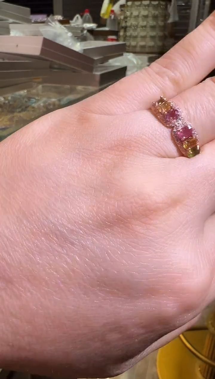 银S925镶嵌戒指碧玺1209m014多样性发其一