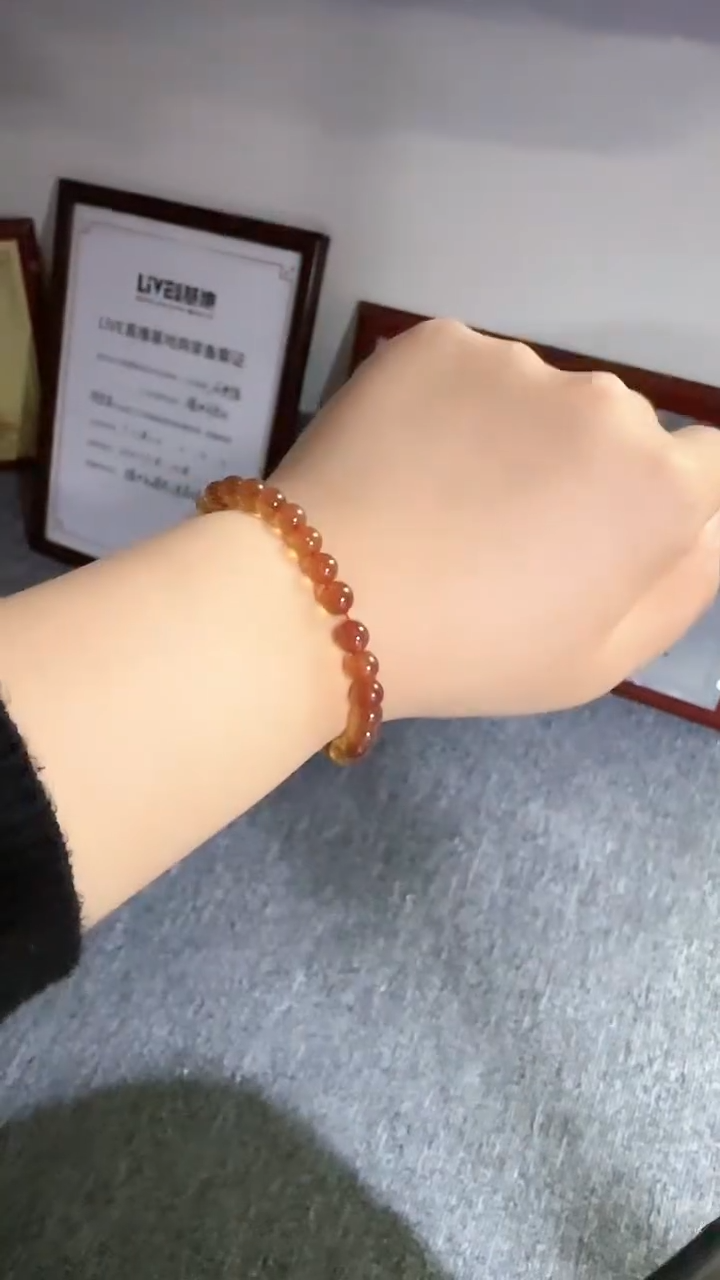 未镶嵌琥珀手串规格7微瑕紫罗兰手串#1