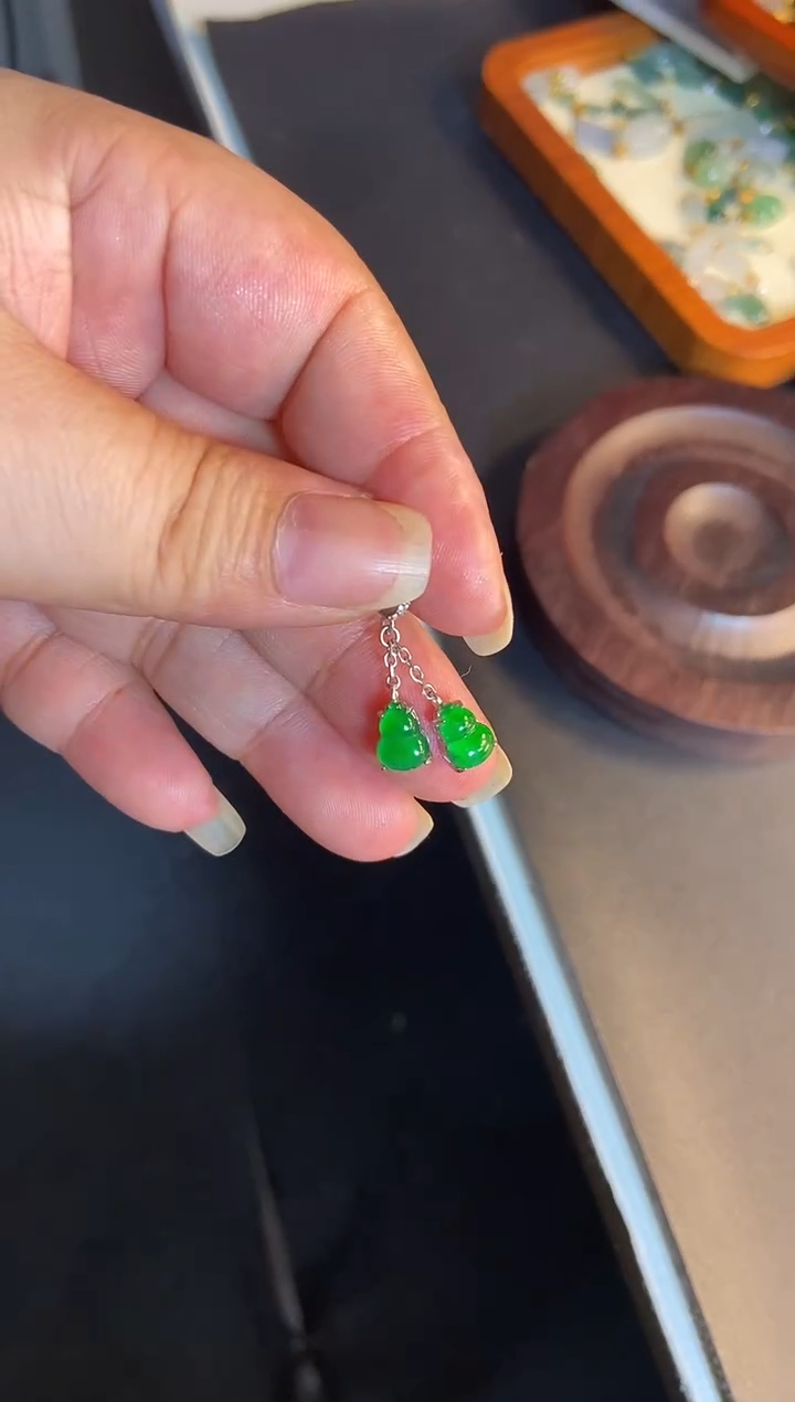 吊坠(不含链)银S925镶嵌翡翠1