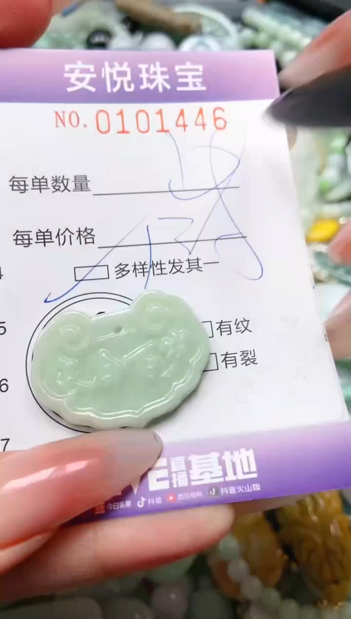 【闪购商品】翡翠颈饰未镶嵌闪购0101446多样性发其一